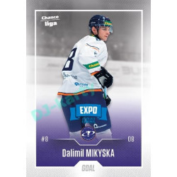 2022/23 Goal Cards Chance Liga 1. série #062 Dalimil Mikyska Expo Blue x/4