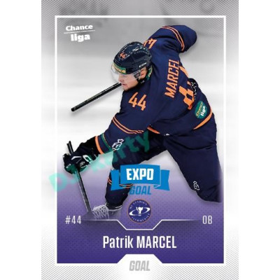 2022/23 Goal Cards Chance Liga 1. série #063 Patrik Marel Expo Blue x/4