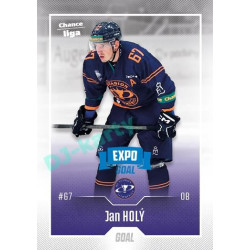2022/23 Goal Cards Chance Liga 1. série #064 Jan Holý Expo Blue x/4