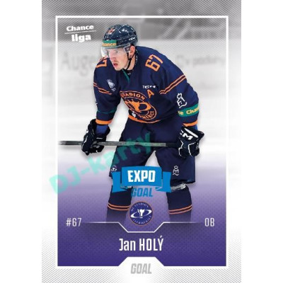 2022/23 Goal Cards Chance Liga 1. série #064 Jan Holý Expo Blue x/4