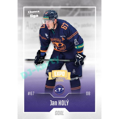 2022/23 Goal Cards Chance Liga 1. série #064 Jan Holý Expo Ostrava GOLD 1of2