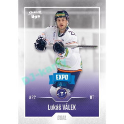 2022/23 Goal Cards Chance Liga 1. série #067 Lukáš Válek Expo Blue x/4