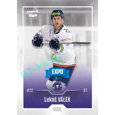 2022/23 Goal Cards Chance Liga 1. série #067 Lukáš Válek Expo Blue x/4
