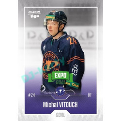 2022/23 Goal Cards Chance Liga 1. série #068 Michal Vitouch Expo Green x/4