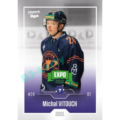 2022/23 Goal Cards Chance Liga 1. série #068 Michal Vitouch Expo Green x/4