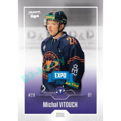 2022/23 Goal Cards Chance Liga 1. série #068 Michal Vitouch Expo Blue x/4