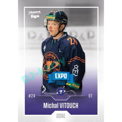 2022/23 Goal Cards Chance Liga 1. série #068 Michal Vitouch Expo Blue x/4