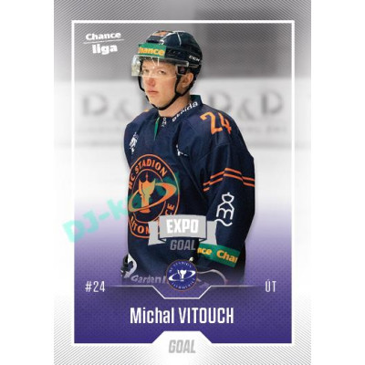 2022/23 Goal Cards Chance Liga 1. série #068 Michal Vitouch Expo Ostrava SILVER 1of2