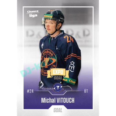 2022/23 Goal Cards Chance Liga 1. série #068 Michal Vitouch Expo Ostrava GOLD 1of2