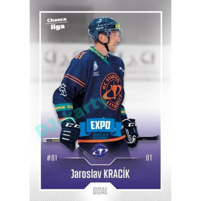 2022/23 Goal Cards Chance Liga 1. série #070 Jaroslav Kracík Expo Blue x/4
