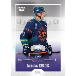 2022/23 Goal Cards Chance Liga 1. série #070 Jaroslav Kracík Expo Ostrava SILVER 1of2