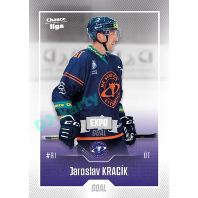 2022/23 Goal Cards Chance Liga 1. série #070 Jaroslav Kracík Expo Ostrava SILVER 1of2