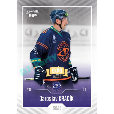 2022/23 Goal Cards Chance Liga 1. série #070 Jaroslav Kracík Expo Ostrava GOLD 1of2