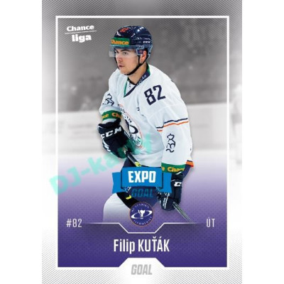 2022/23 Goal Cards Chance Liga 1. série #071 Filip Kuťák Expo Blue x/4