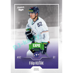 2022/23 Goal Cards Chance Liga 1. série #071 Filip Kuťák Expo Green x/4