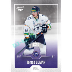 2022/23 Goal Cards Chance Liga 1. série #072 Tomáš Guman Expo Ostrava SILVER 1of2