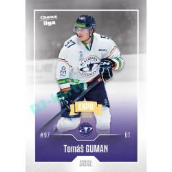 2022/23 Goal Cards Chance Liga 1. série #072 Tomáš Guman Expo Ostrava GOLD 1of2