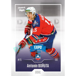 2022/23 Goal Cards Chance Liga 1. série #075 Antonín Bořuta Expo Blue x/4
