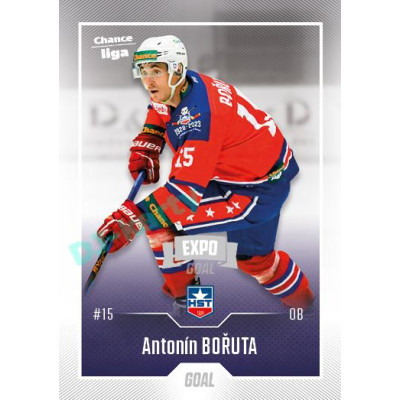 2022/23 Goal Cards Chance Liga 1. série #075 Antonín Bořuta Expo Ostrava SILVER 1of2