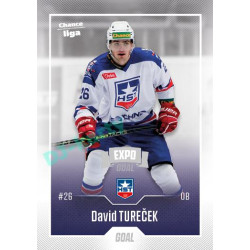 2022/23 Goal Cards Chance Liga 1. série #076 David Tureček Expo Ostrava SILVER 1of2