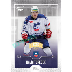 2022/23 Goal Cards Chance Liga 1. série #076 David Tureček Expo Ostrava GOLD 1of2
