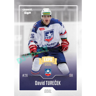 2022/23 Goal Cards Chance Liga 1. série #076 David Tureček Expo Ostrava GOLD 1of2