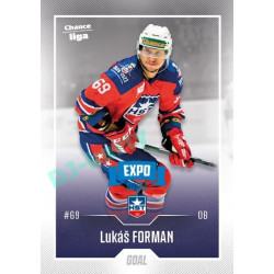 2022/23 Goal Cards Chance Liga 1. série #078 Lukáš Forman Expo Blue x/4