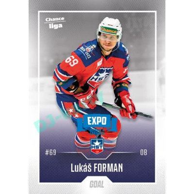 2022/23 Goal Cards Chance Liga 1. série #078 Lukáš Forman Expo Blue x/4