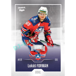 2022/23 Goal Cards Chance Liga 1. série #078 Lukáš Forman Expo Ostrava SILVER 1of2