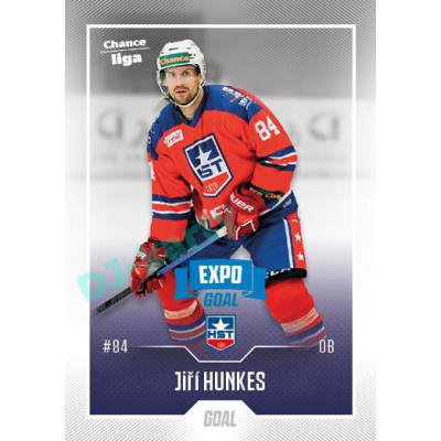 2022/23 Goal Cards Chance Liga 1. série #079 Jiří Hunkes Expo Blue x/4