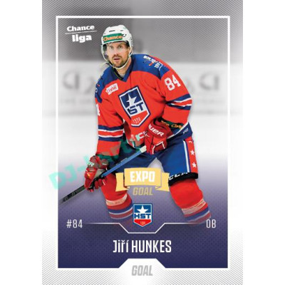 2022/23 Goal Cards Chance Liga 1. série #079 Jiří Hunkes Expo Ostrava GOLD 1of2