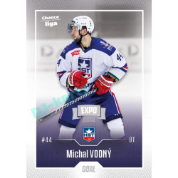 2022/23 Goal Cards Chance Liga 1. série #082 Michal Vodný Expo Ostrava SILVER 1of2