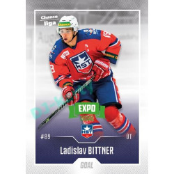 2022/23 Goal Cards Chance Liga 1. série #084 Ladislav Bittner Expo Green x/4