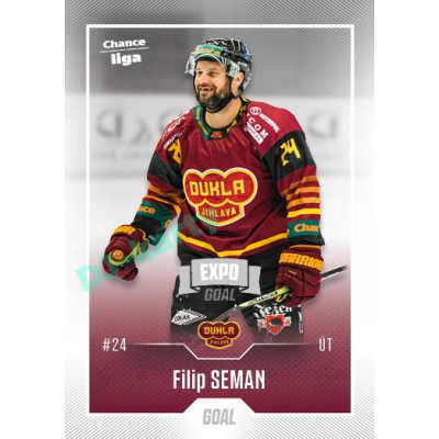 2022/23 Goal Cards Chance Liga 1. série #009 Filip Seman Expo Ostrava SILVER 1of2