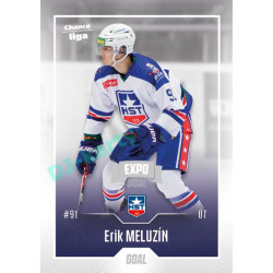 2022/23 Goal Cards Chance Liga 1. série #086 Erik Meluzín Expo Ostrava SILVER 1of2