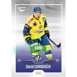 2022/23 Goal Cards Chance Liga 1. série #088 David Chroboček Expo Green x/4