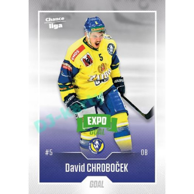 2022/23 Goal Cards Chance Liga 1. série #088 David Chroboček Expo Green x/4