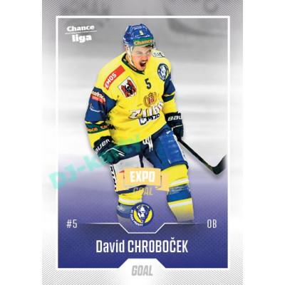 2022/23 Goal Cards Chance Liga 1. série #088 David Chroboček Expo Ostrava GOLD 1of2
