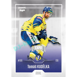 2022/23 Goal Cards Chance Liga 1. série #092 Tomáš Kudělka Expo Ostrava SILVER 1of2