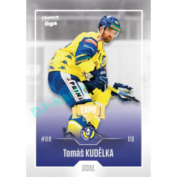2022/23 Goal Cards Chance Liga 1. série #092 Tomáš Kudělka Expo Ostrava GOLD 1of2