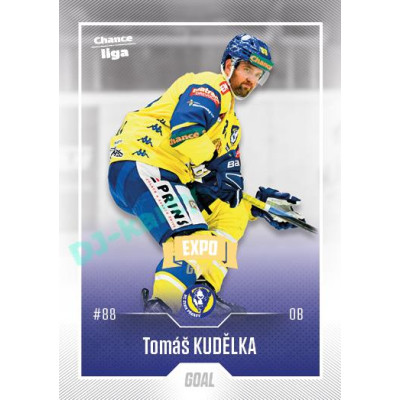 2022/23 Goal Cards Chance Liga 1. série #092 Tomáš Kudělka Expo Ostrava GOLD 1of2