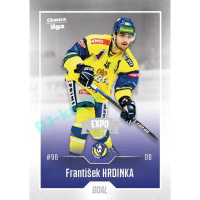 2022/23 Goal Cards Chance Liga 1. série #093 František Hrdinka Expo Ostrava SILVER 1of2