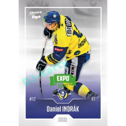 2022/23 Goal Cards Chance Liga 1. série #094 Daniel Indrák Expo Green x/4