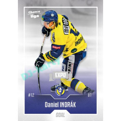 2022/23 Goal Cards Chance Liga 1. série #094 Daniel Indrák Expo Ostrava SILVER 1of2