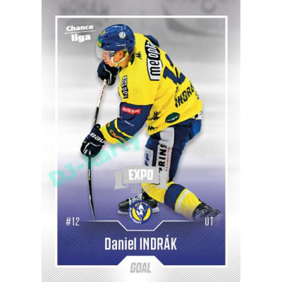 2022/23 Goal Cards Chance Liga 1. série #094 Daniel Indrák Expo Ostrava SILVER 1of2
