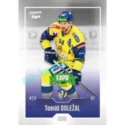 2022/23 Goal Cards Chance Liga 1. série #096 Tomáš Doležal Expo Green x/4