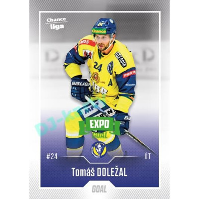 2022/23 Goal Cards Chance Liga 1. série #096 Tomáš Doležal Expo Green x/4