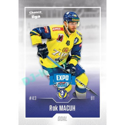 2022/23 Goal Cards Chance Liga 1. série #097 Rok Macuh Expo Blue x/4