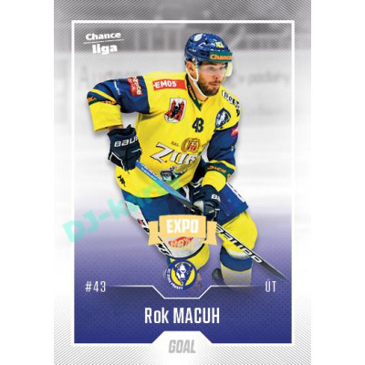 2022/23 Goal Cards Chance Liga 1. série #097 Rok Macuh Expo Ostrava GOLD 1of2