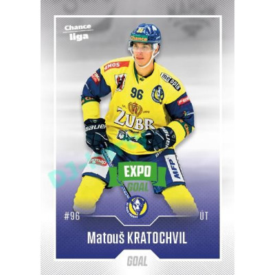2022/23 Goal Cards Chance Liga 1. série #100 Matouš Kratochvil Expo Green x/4